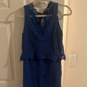 Blue Topshop mini dress, size 6